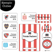 Set ESCUELA. Stickers y separadores (Tematica a elección)
